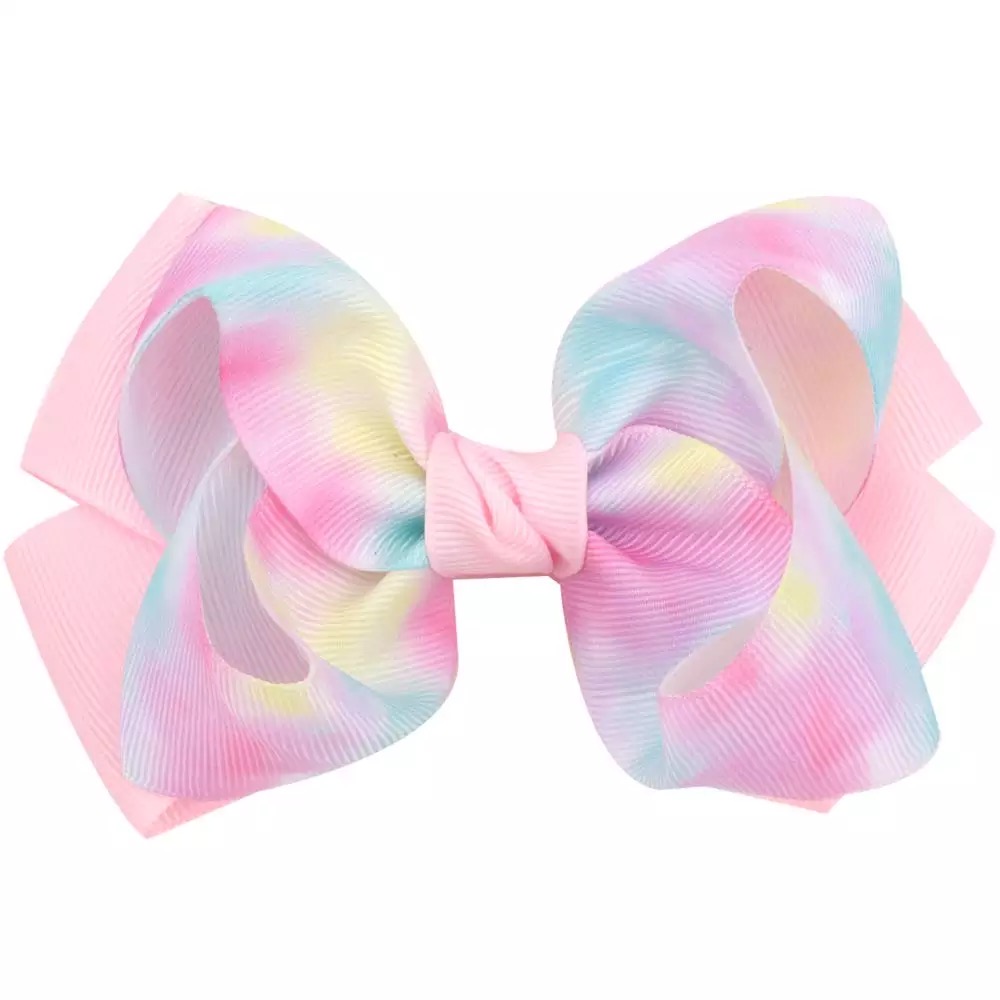 Hair Bow - Pink Rainbow - Miss Majesty